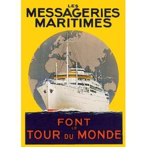 LES Messageries Maritimes Globe Tour of the World Cruises 