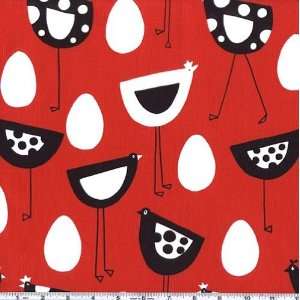 45 Wide Metro Market Chickens Licorice Fabric By The 