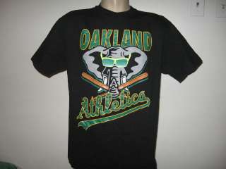   ATHLETICS T Shirt LARGE california baseball hip hop neon 90s As