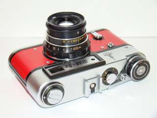 FED 5B Olympic Red body Russian 35mm Rangefinder Camera  