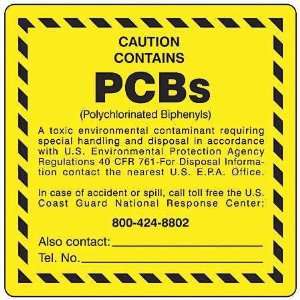    BRADY G98LS PCB/ Label,Caution Contain,PK100