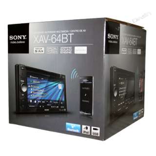 Sony XAV64BT A/V Receiver with Bluetooth   Brand New Retail Packaging 