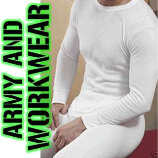 Mens Thermal Underwear Warm Wide Rib Full Sleeve top  