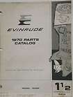 Vintage 1970 Evinrude Parts Catalog 1 1/2 hp Mate