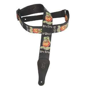   Polyester Guitar Strap with Rat Fink Art, Musical Instruments