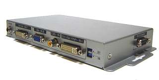 Professional VGA DVI Component Video Mixer RS232 W/IR Remote Control 
