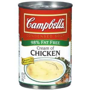 Campbells Condensed Soup Cream of Chicken 98% Fat Free   24 Pack 