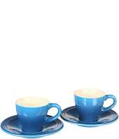 Le Creuset   Espresso Cups and Saucers   Set of 2