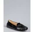 Tods black patent leather New Deauville Double T loafers   