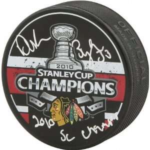   2010 Stanley Cup Logo Puck with 10 Cup Inscription 