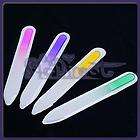 PCS Glass Nail Files Durable Crystal File Case 5.5