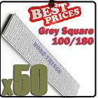 50 x Nail Files 100/180 Grey Square Nail Art Manicure High Quality