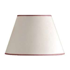 Laura Ashley SLE32112 Reese 12.5 in. Wide Lamp Shade, Off White Linen 