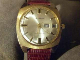 Fine Vintage Mens Helbros German automatic wristwatch. Serviced 