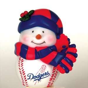 Los Angeles Dodgers MLB Light Up Musical Snowman Ornament 