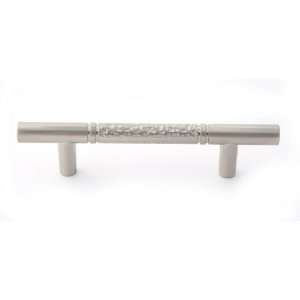  Eclectic 3 Pitted Bar Pull Finish Satin Nickel