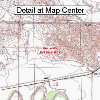   Map   Pierre SW, South Dakota (Folded/Waterproof)