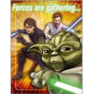  Clone Wars   Opposing Forces Invitation   8/Pkg. Toys 