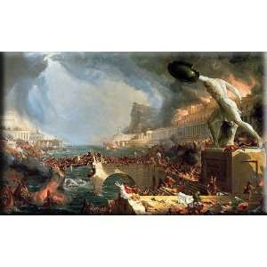 The Course of Empire Destruction 30x18 Streched Canvas Art by Cole 