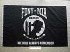 X5 FDNY 09/11/11 WE WILL ALWAYS REMEMBER MIA PATRIOT DAY FLAG NYFD