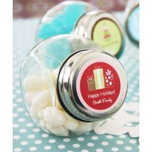 Winter Holiday Candy Jars