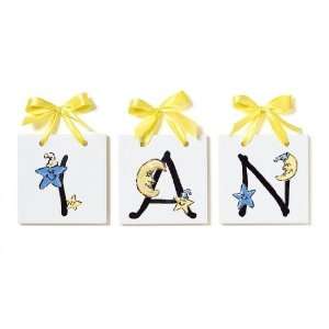 Stars and Moon Personalized Name Tiles 