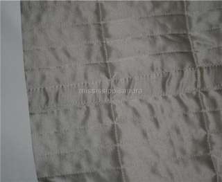 Hotel Collection BRICKS Queen Quilted Quilt Coverlet Linen Solid Khaki 