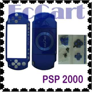 Colors Sony PSP 2000 Fascia Full Housing Case Cover Faceplate Shell 