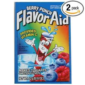 Flavor Aid Drink Mix, Berry Punch, 72 Count Packs (Pack of 2)  