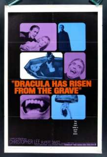 DRACULA HAS RISEN FROM THE GRAVE * 1SH MOVIE POSTER 68  