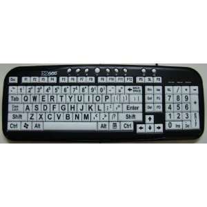   LARGE PRINT Keyboard   White Keys, Black Print