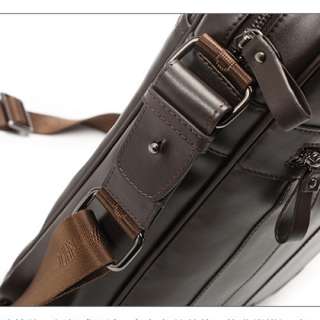 Genuine Leather Men Messenger Hand Bag Briefcase Laptop  