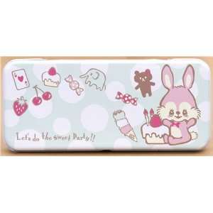 cute bunny sweets pencil case tin case