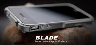 Blade Met al Aluminum Bumper Cases for iPhone 4S / 4