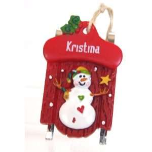  Ganz Personalized Kristina Christmas Ornament