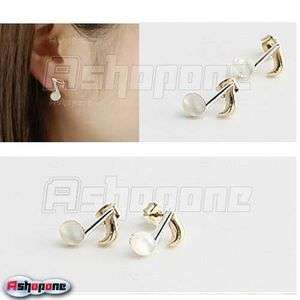 Fashion lovely Cute Musical Notes Ear Studs Earrings  