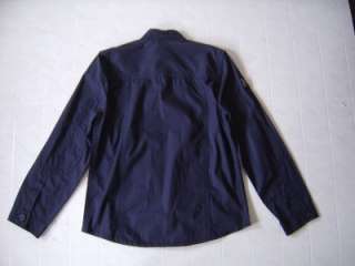   XL Jacket Cargo Blazer Button Shoulder Strap 4Pocket Blue Jeans Army