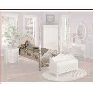  Acme Furniture Bed in Pearl White AC01000TBED