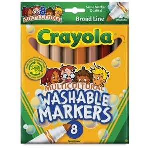  Crayola Washable Markers Multicultural Set Arts, Crafts 