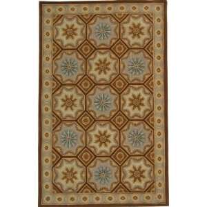  Safavieh Naples NA513A Ivory and Brown Traditional 4 x 6 