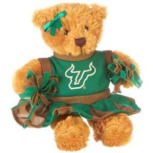  Plushland College USF Bulls 8 Cheerleader Bear Toys 