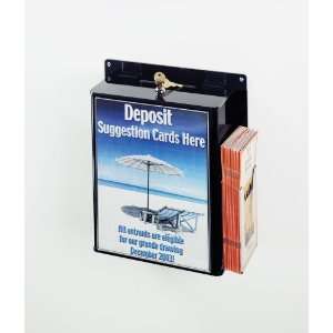  Acrylic Wall Mounting Suggestion Box With Locking Hinged 