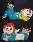 Raggedy Ann and Andy wall plaque mirror and wall plaques 1977  