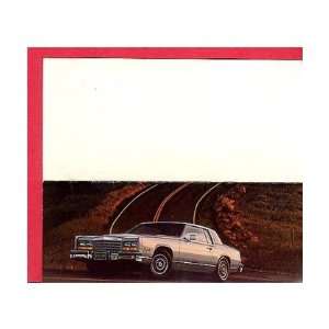    1982 CADILLAC ELDORADO Mailer Invitation to Test Drive Automotive