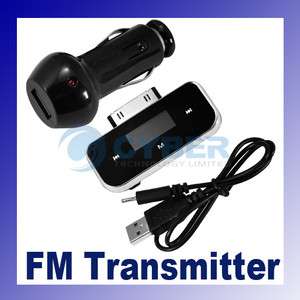 iPod/iPhone Touch Wireless FM Transmitter+Car Charger  