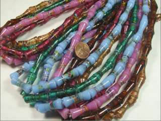 12 STRANDS 16 INDIA LAMPWORK GLASS BEADS LOT (BD 202)  