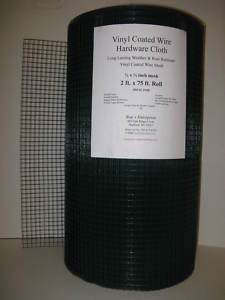 75ft. 1/2 inch VINYL COATED WIRE MESH HARDWARE CLOTH  