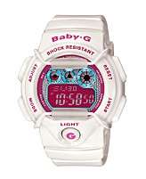 Baby G Watch, Womens Tropical Paradise White Resin Strap BG1005M 7