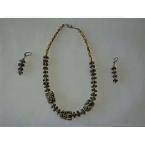  Brown Stone Necklace Set Arts, Crafts & Sewing
