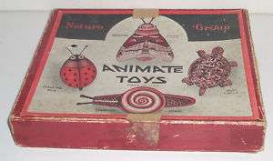 Antique Animate Toys Nature Group Metal Toy BOX ONLY  
